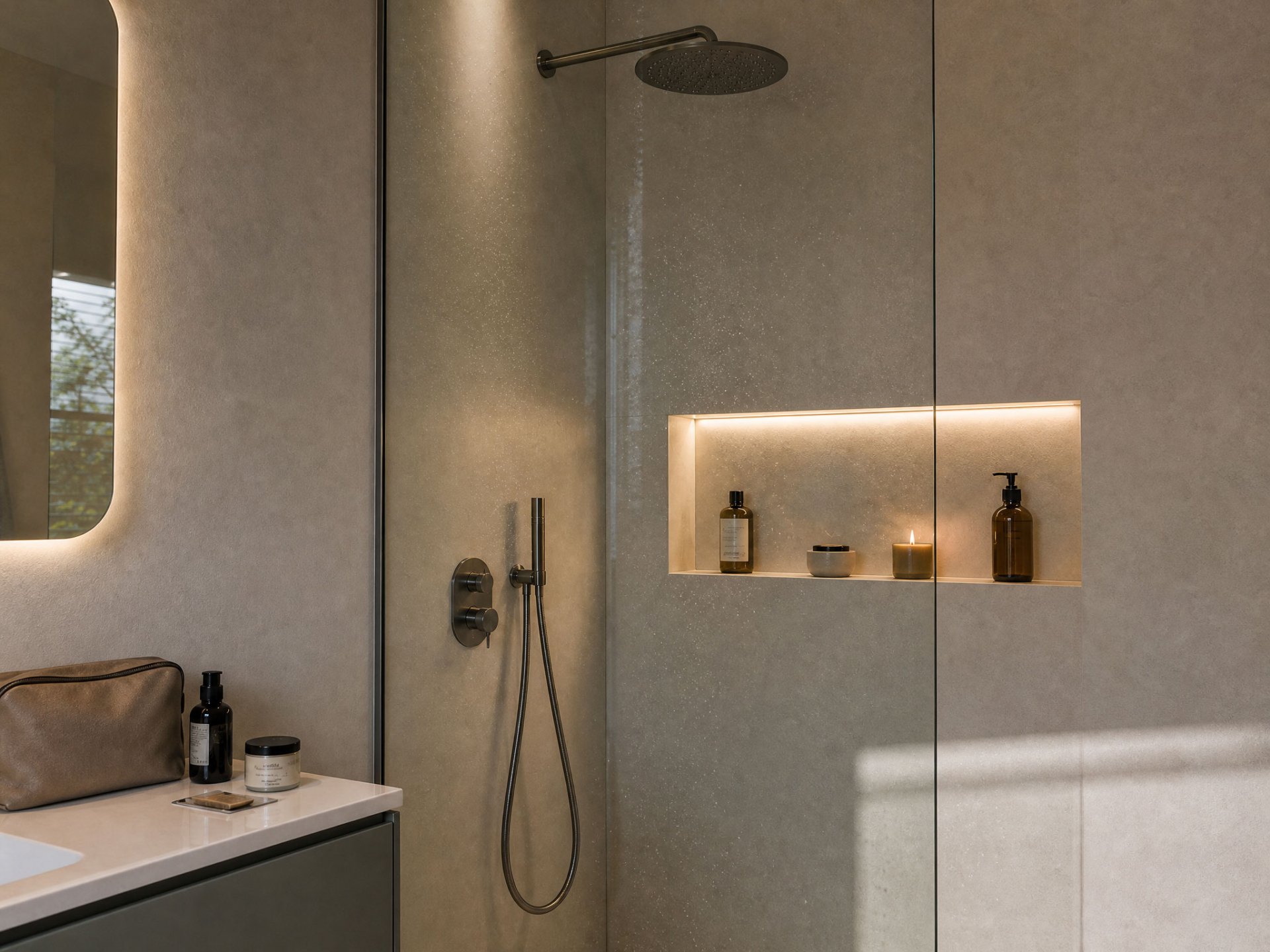 Licht, rust en meesterschap in maatwerk: de ultieme badkamerervaring. — beeld 2