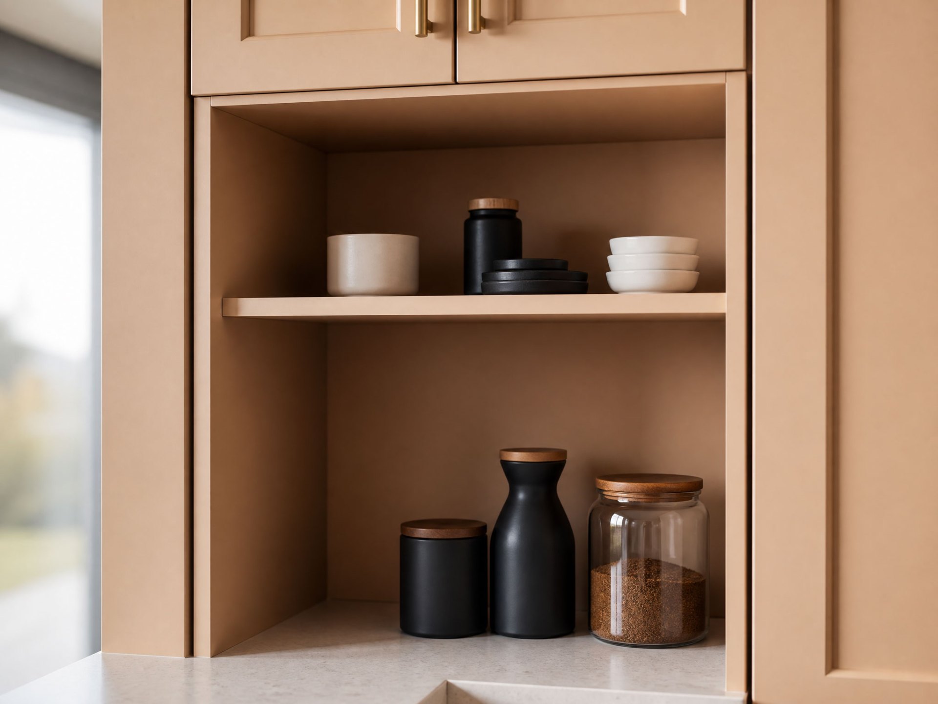 Warm minimalisme in maatwerk: een keukenwand die rust en ritme brengt. — beeld 4