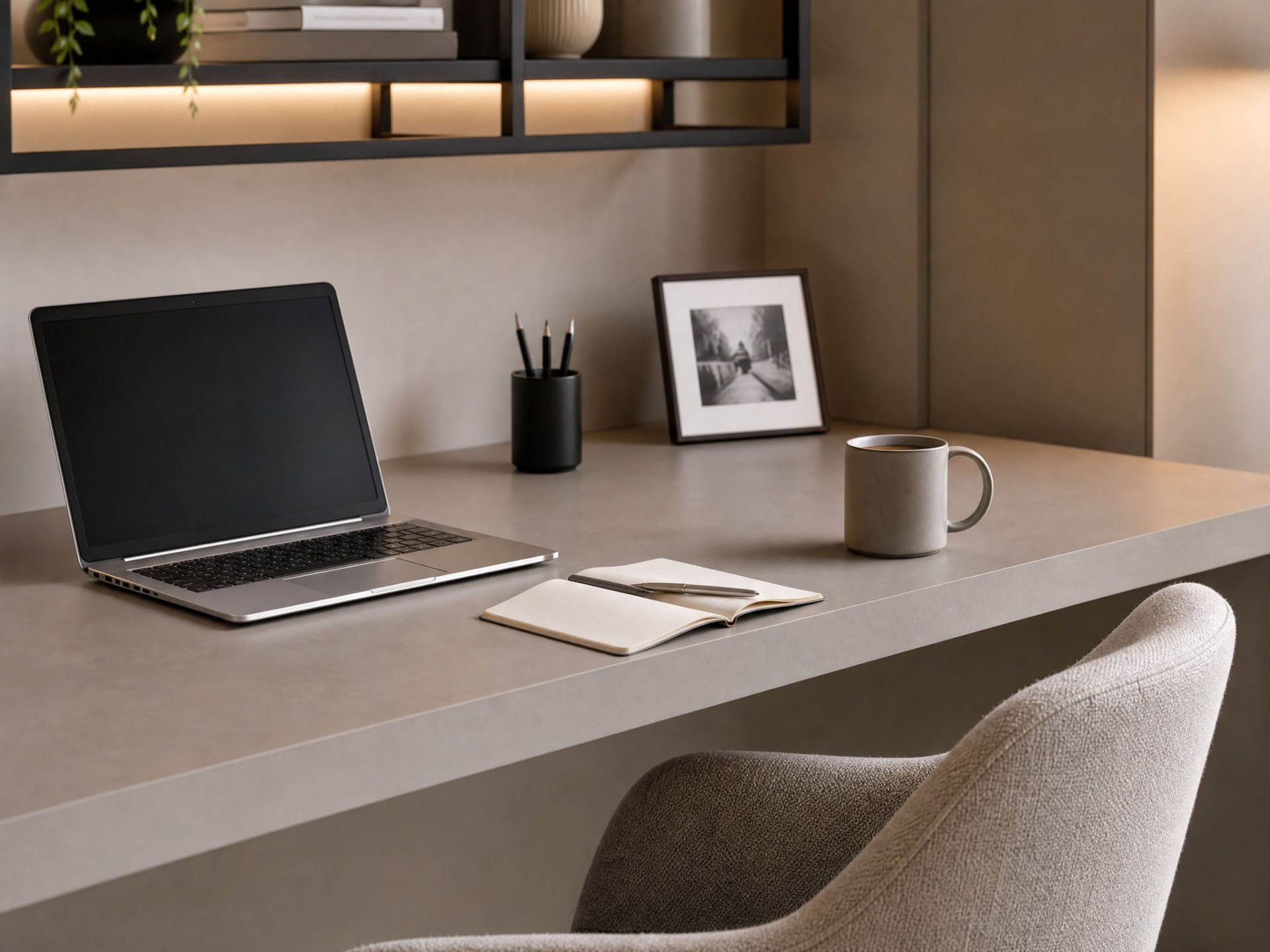 Focus, rust en minimalistisch design: de perfecte thuiswerkplek op maat. — beeld 6
